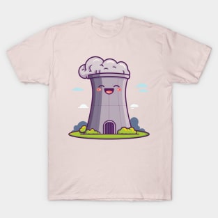 Nuclear Reactor Cooling Tower Kawaii Cute T-Shirt